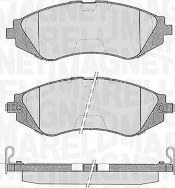 Magneti Marelli 363916060207 - Bremsbelagsatz, Scheibenbremse alexcarstop-ersatzteile.com