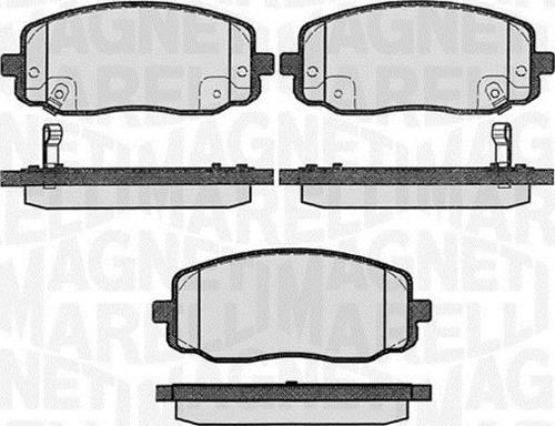 Magneti Marelli 363916060280 - Bremsbelagsatz, Scheibenbremse alexcarstop-ersatzteile.com