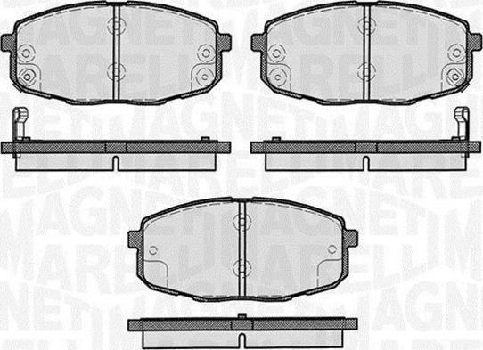 Magneti Marelli 363916060281 - Bremsbelagsatz, Scheibenbremse alexcarstop-ersatzteile.com