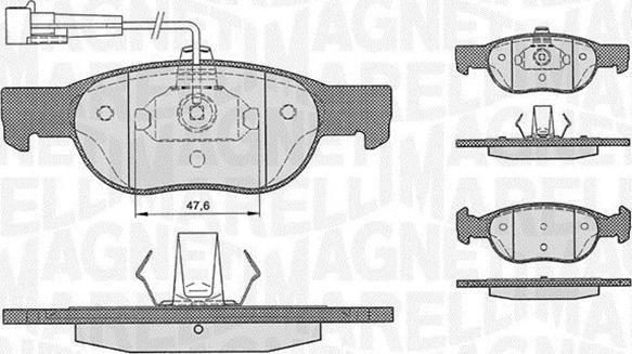 Magneti Marelli 363916060222 - Bremsbelagsatz, Scheibenbremse alexcarstop-ersatzteile.com