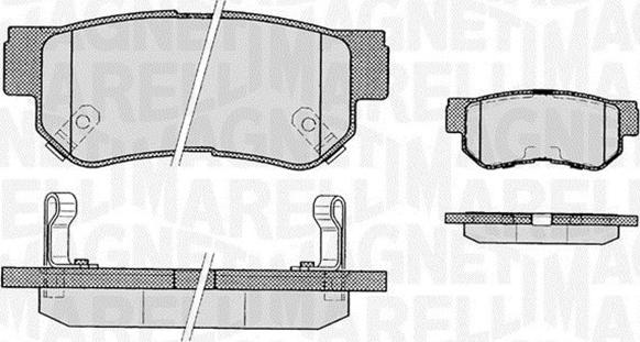 Magneti Marelli 363916060278 - Bremsbelagsatz, Scheibenbremse alexcarstop-ersatzteile.com