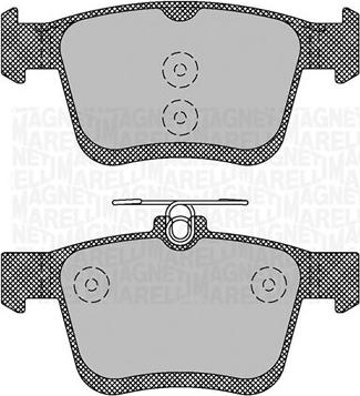 Magneti Marelli 363916060714 - Bremsbelagsatz, Scheibenbremse alexcarstop-ersatzteile.com