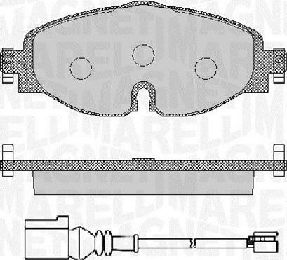 Magneti Marelli 363916060715 - Bremsbelagsatz, Scheibenbremse alexcarstop-ersatzteile.com