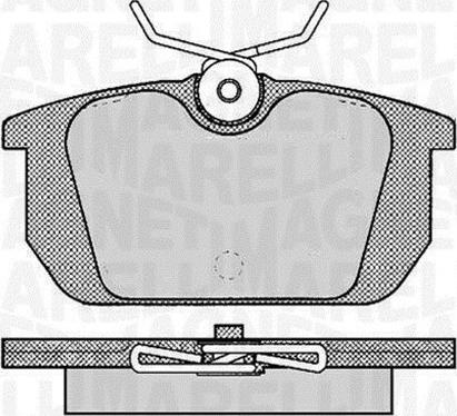 Magneti Marelli 363916060783 - Bremsbelagsatz, Scheibenbremse alexcarstop-ersatzteile.com