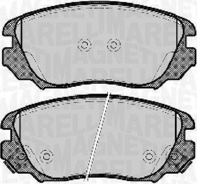 Magneti Marelli 363916060723 - Bremsbelagsatz, Scheibenbremse alexcarstop-ersatzteile.com