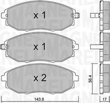 Magneti Marelli 363916061057 - Bremsbelagsatz, Scheibenbremse alexcarstop-ersatzteile.com