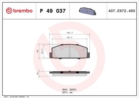 Magneti Marelli 363700449037 - Bremsbelagsatz, Scheibenbremse alexcarstop-ersatzteile.com