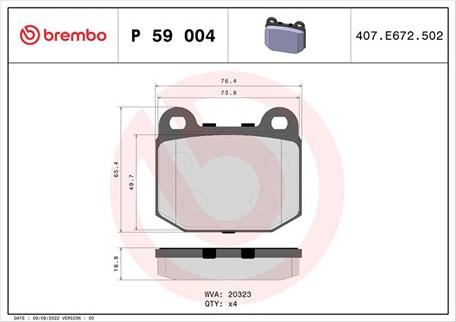 Magneti Marelli 363700459004 - Bremsbelagsatz, Scheibenbremse alexcarstop-ersatzteile.com