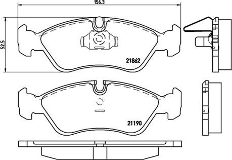 Magneti Marelli 363700459017 - Bremsbelagsatz, Scheibenbremse alexcarstop-ersatzteile.com