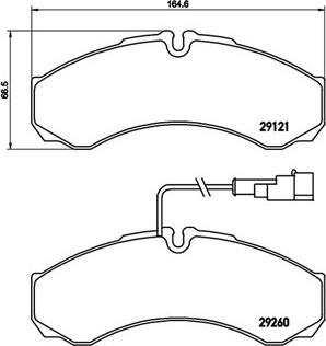 HITEC H 1543 - Bremsbelagsatz, Scheibenbremse alexcarstop-ersatzteile.com