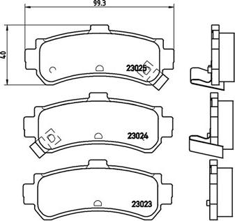 Magneti Marelli 363700456035 - Bremsbelagsatz, Scheibenbremse alexcarstop-ersatzteile.com