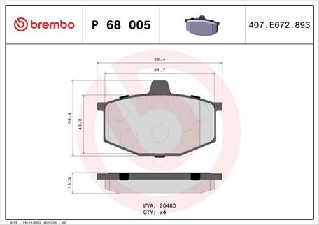 Magneti Marelli 363700468005 - Bremsbelagsatz, Scheibenbremse alexcarstop-ersatzteile.com