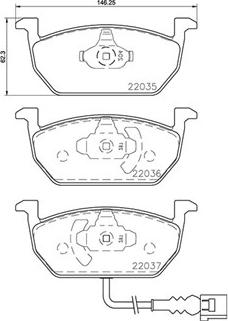 Magneti Marelli 363700485137 - Bremsbelagsatz, Scheibenbremse alexcarstop-ersatzteile.com