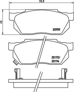 Magneti Marelli 363700428008 - Bremsbelagsatz, Scheibenbremse alexcarstop-ersatzteile.com