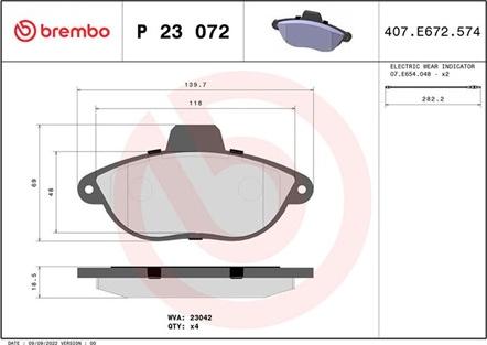 Magneti Marelli 363700423072 - Bremsbelagsatz, Scheibenbremse alexcarstop-ersatzteile.com