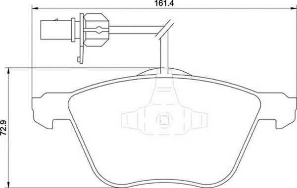 Magneti Marelli 363700201195 - Bremsbelagsatz, Scheibenbremse alexcarstop-ersatzteile.com