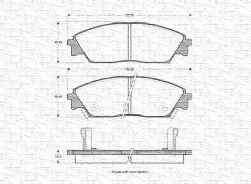 Magneti Marelli 363702160903 - Bremsbelagsatz, Scheibenbremse alexcarstop-ersatzteile.com