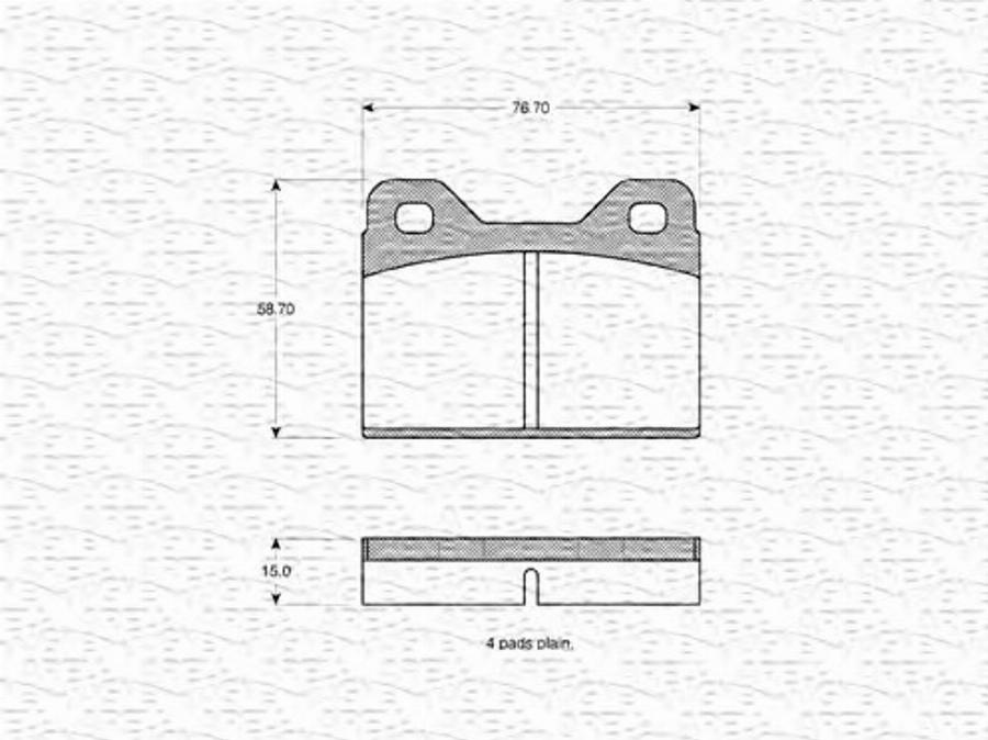 Magneti Marelli 363702160564 - Bremsbelagsatz, Scheibenbremse alexcarstop-ersatzteile.com