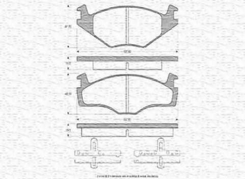 Magneti Marelli 363702160010 - Bremsbelagsatz, Scheibenbremse alexcarstop-ersatzteile.com