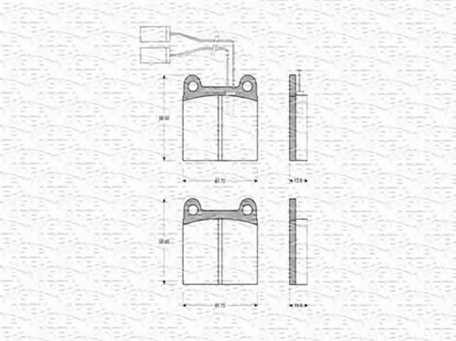 Magneti Marelli 363702160156 - Bremsbelagsatz, Scheibenbremse alexcarstop-ersatzteile.com