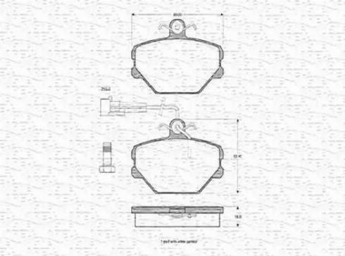 Magneti Marelli 363702160184 - Bremsbelagsatz, Scheibenbremse alexcarstop-ersatzteile.com