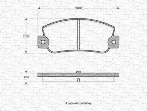 Magneti Marelli 363702160179 - Bremsbelagsatz, Scheibenbremse alexcarstop-ersatzteile.com