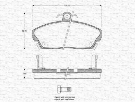 Magneti Marelli 363702160859 - Bremsbelagsatz, Scheibenbremse alexcarstop-ersatzteile.com