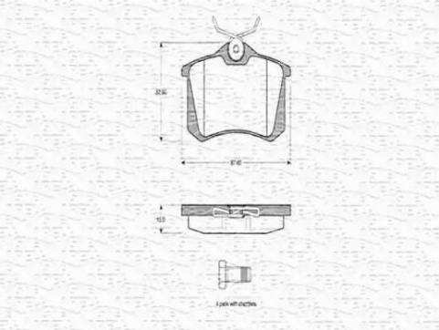 Magneti Marelli 363702160345 - Bremsbelagsatz, Scheibenbremse alexcarstop-ersatzteile.com