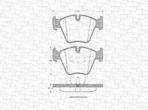 Magneti Marelli 430216170307 - Bremsbelagsatz, Scheibenbremse alexcarstop-ersatzteile.com