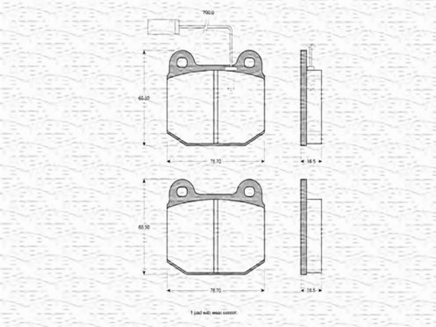 Magneti Marelli 363702160314 - Bremsbelagsatz, Scheibenbremse alexcarstop-ersatzteile.com