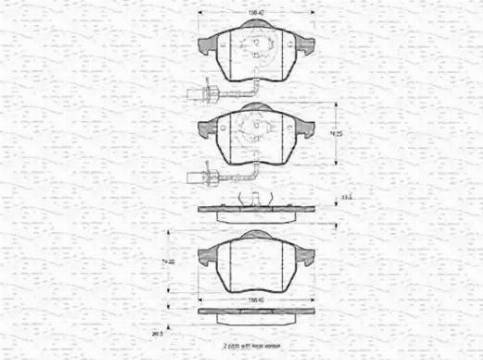 Magneti Marelli 363702160313 - Bremsbelagsatz, Scheibenbremse alexcarstop-ersatzteile.com