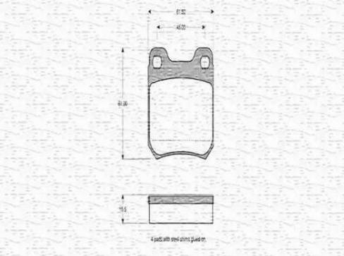 Magneti Marelli 363702160271 - Bremsbelagsatz, Scheibenbremse alexcarstop-ersatzteile.com