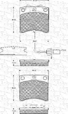 Magneti Marelli 363702161092 - Bremsbelagsatz, Scheibenbremse alexcarstop-ersatzteile.com