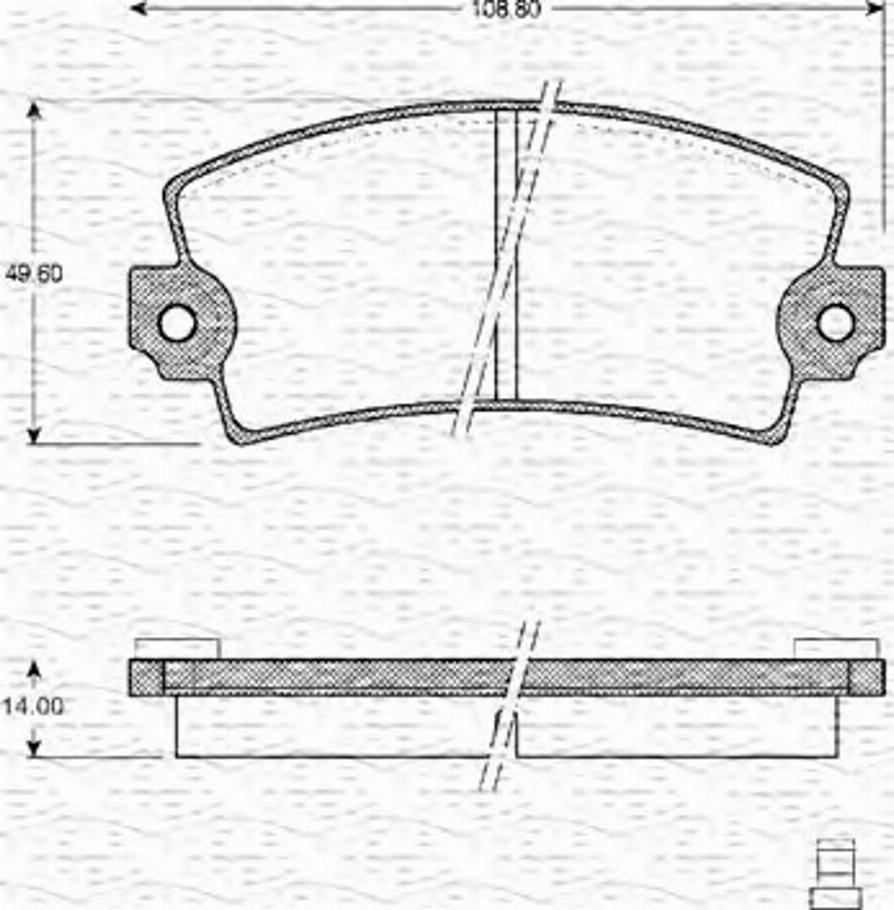 Magneti Marelli 363702161064 - Bremsbelagsatz, Scheibenbremse alexcarstop-ersatzteile.com