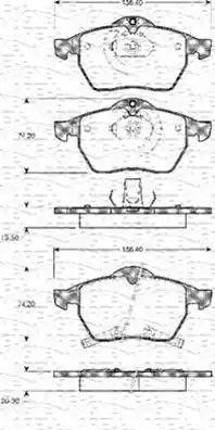 Magneti Marelli 430216171032 - Bremsbelagsatz, Scheibenbremse alexcarstop-ersatzteile.com