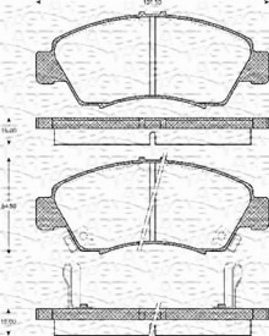 Magneti Marelli 363702161129 - Bremsbelagsatz, Scheibenbremse alexcarstop-ersatzteile.com