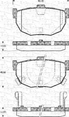 Magneti Marelli 363702161127 - Bremsbelagsatz, Scheibenbremse alexcarstop-ersatzteile.com