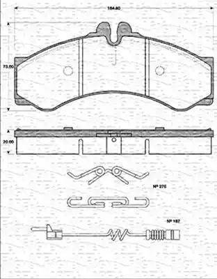 Magneti Marelli 363702161200 - Bremsbelagsatz, Scheibenbremse alexcarstop-ersatzteile.com