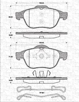 Magneti Marelli 363702161232 - Bremsbelagsatz, Scheibenbremse alexcarstop-ersatzteile.com