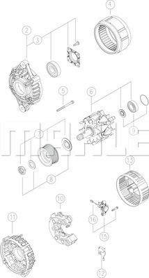 MAHLE MG 231 - Generator alexcarstop-ersatzteile.com