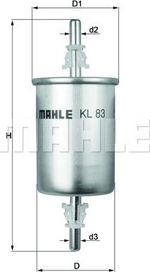 MAHLE KL 83 - Kraftstofffilter alexcarstop-ersatzteile.com