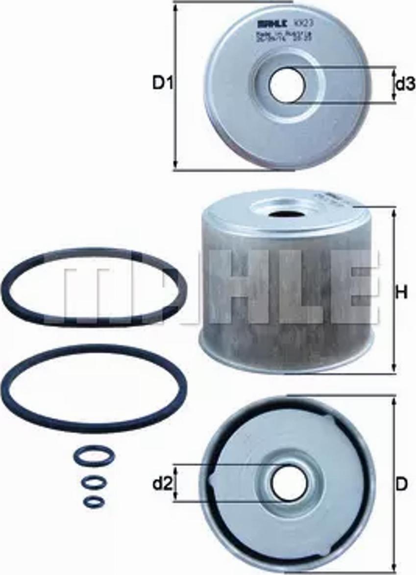 MAHLE KX 23D - Kraftstofffilter alexcarstop-ersatzteile.com