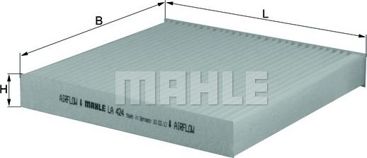 MAHLE LA 424 - Filter, Innenraumluft alexcarstop-ersatzteile.com