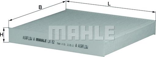 MAHLE LA 82 - Filter, Innenraumluft alexcarstop-ersatzteile.com