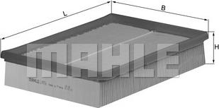 MAHLE LX 856 - Luftfilter alexcarstop-ersatzteile.com