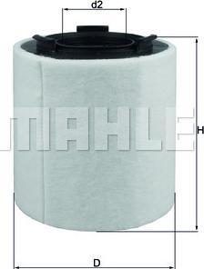 MAHLE LX 2831 - Luftfilter alexcarstop-ersatzteile.com