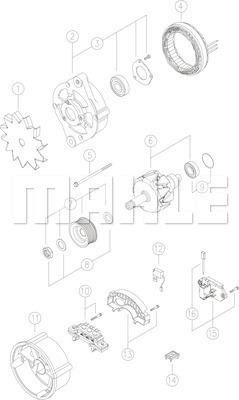 MAHLE MG 43 - Generator alexcarstop-ersatzteile.com