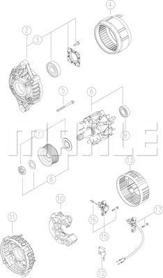 MAHLE MG 576 - Generator alexcarstop-ersatzteile.com