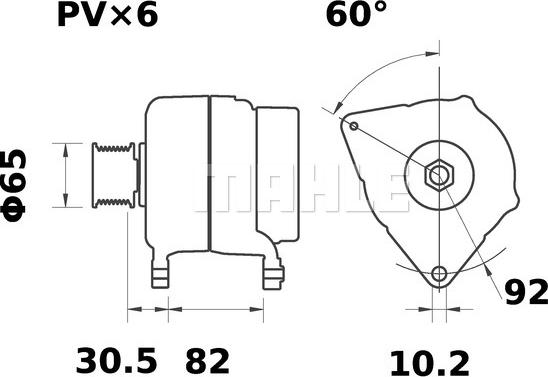 MAHLE MG 10 - Generator alexcarstop-ersatzteile.com