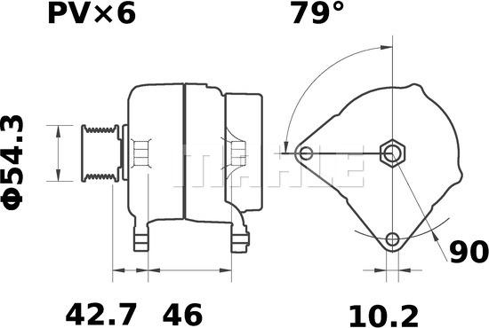 MAHLE MG 11 - Generator alexcarstop-ersatzteile.com